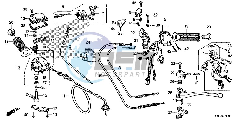 HANDLE LEVER/SWITCH/CABLE