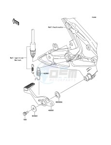 ER-6n ER650A6S GB XX (EU ME A(FRICA) drawing Brake Pedal