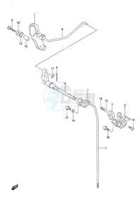 DF 9.9B drawing Clutch Rod Non-Remote Control