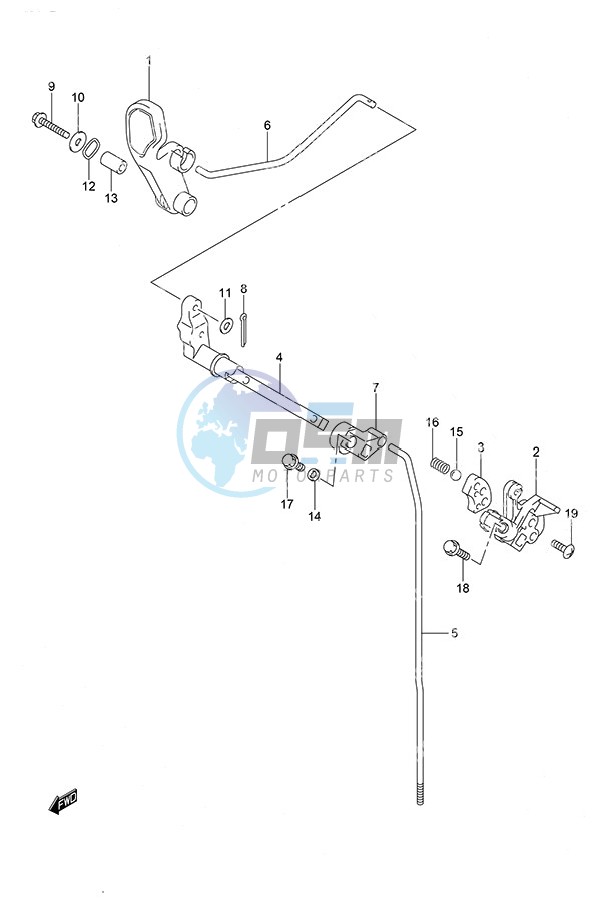 Clutch Rod Non-Remote Control