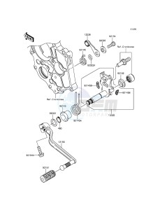 ER-6N_ABS ER650FFF XX (EU ME A(FRICA) drawing Gear Change Mechanism