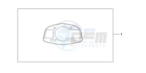 CBR600RR9 France - (F / CMF MME SPC) drawing METER PANEL