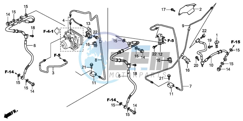 RR. BRAKE HOSE/BRAKE PIPE