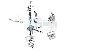 SENDA R X-RACE - 50 CC VTHSR1A1A drawing CARBURETOR