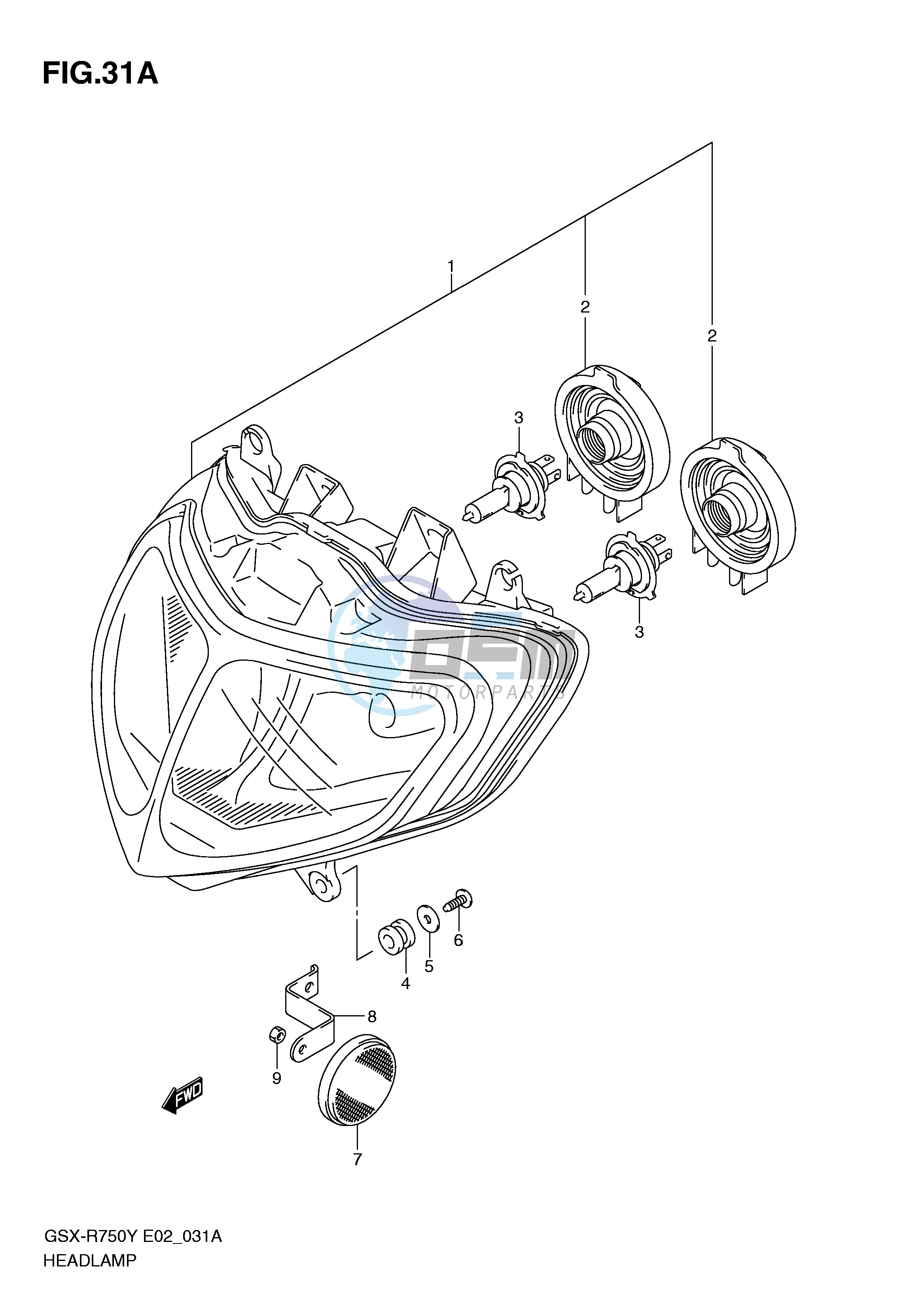 HEADLAMP (MODEL K2 K3 E24)