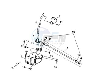 QUAD RAIDER 600 LE CHASSIS LONG drawing SHIFT ROD - SHIFT LEVER