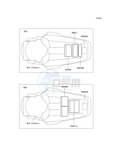 KX 85 A [KX85 MONSTER ENERGY] (A6F - A9FA) A8F drawing LABELS-- A8F_A9F- -