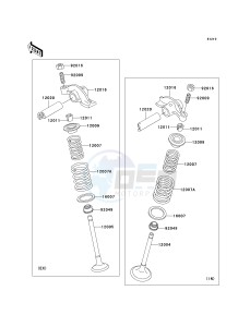 KLF 250 A [BAYOU 250] (A6F-A9F) A6F drawing VALVE-- S- -