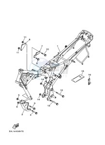 YBR125E (BN9J) drawing FRAME