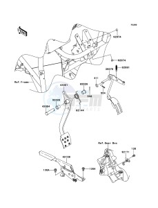 MULE_610_4X4 KAF400ACF EU drawing Brake Pedal