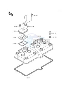 ZX 600 E [NINJA ZX-6] (E4-E6) [NINJA ZX-6] drawing CYLINDER HEAD COVER