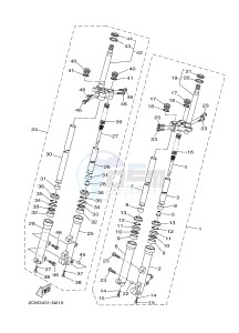 MW125A TRICITY 125 (2CMP 2CMR) drawing FRONT FORK