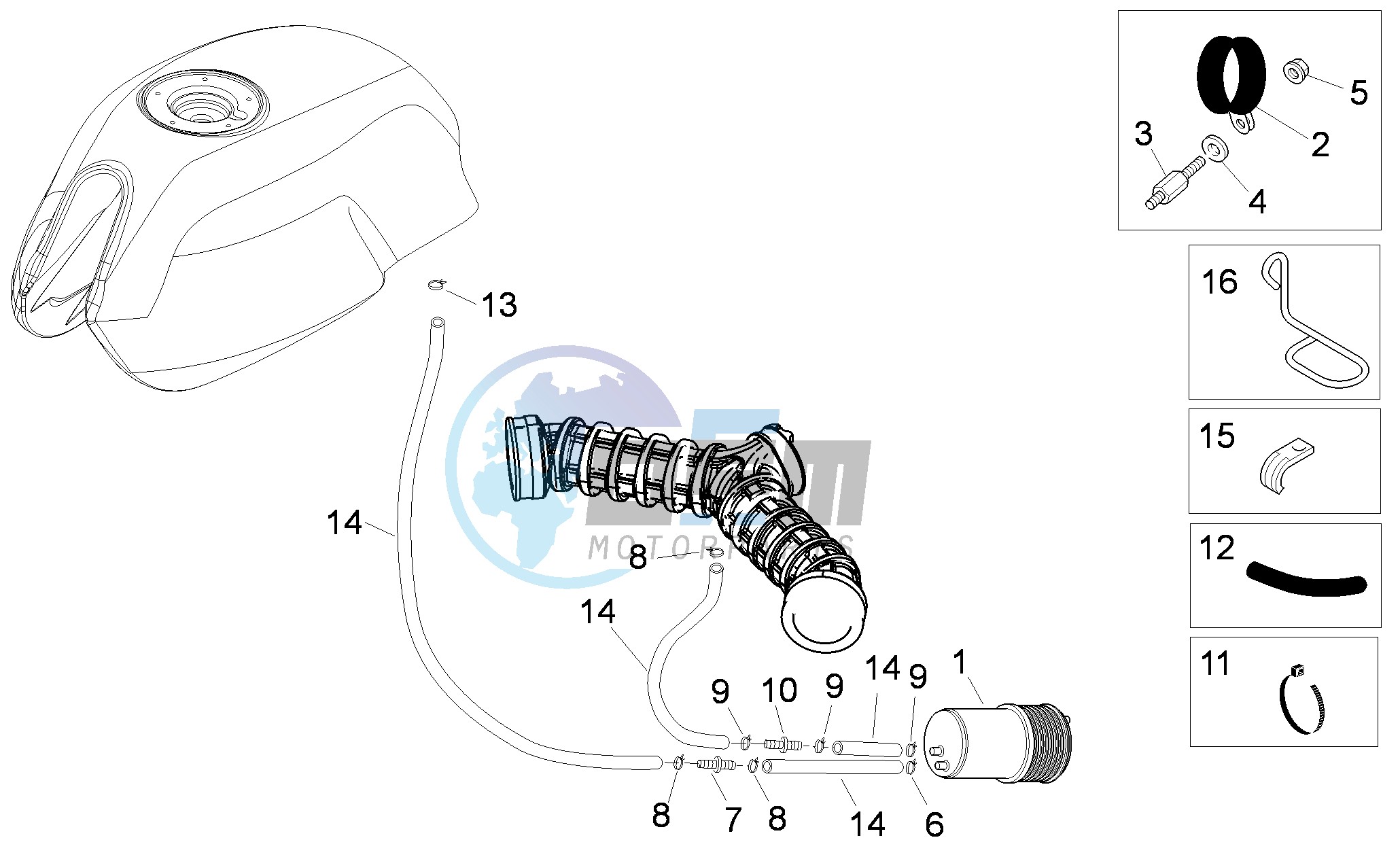 Fuel vapour recover system