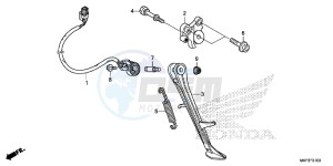 CBR1000S1 2ED - (2ED) drawing STAND