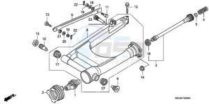 VT750C9 Korea - (KO) drawing SWINGARM