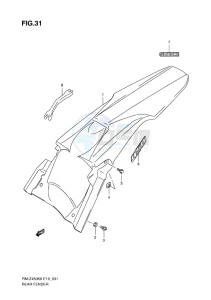 RM-Z450 EU drawing REAR FENDER