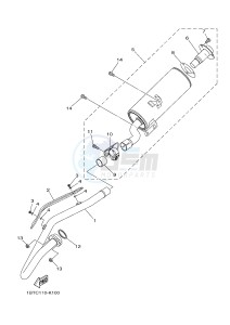 YFM250R YFM25RB RAPTOR 250 (1BTG 1BTH 1BTJ) drawing EXHAUST