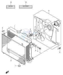 LT-A500F (E3-E28) drawing RADIATOR