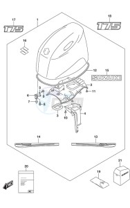 DF 175AP drawing Engine Cover (White)