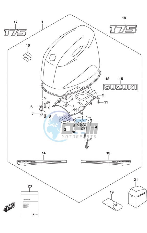 Engine Cover (White)