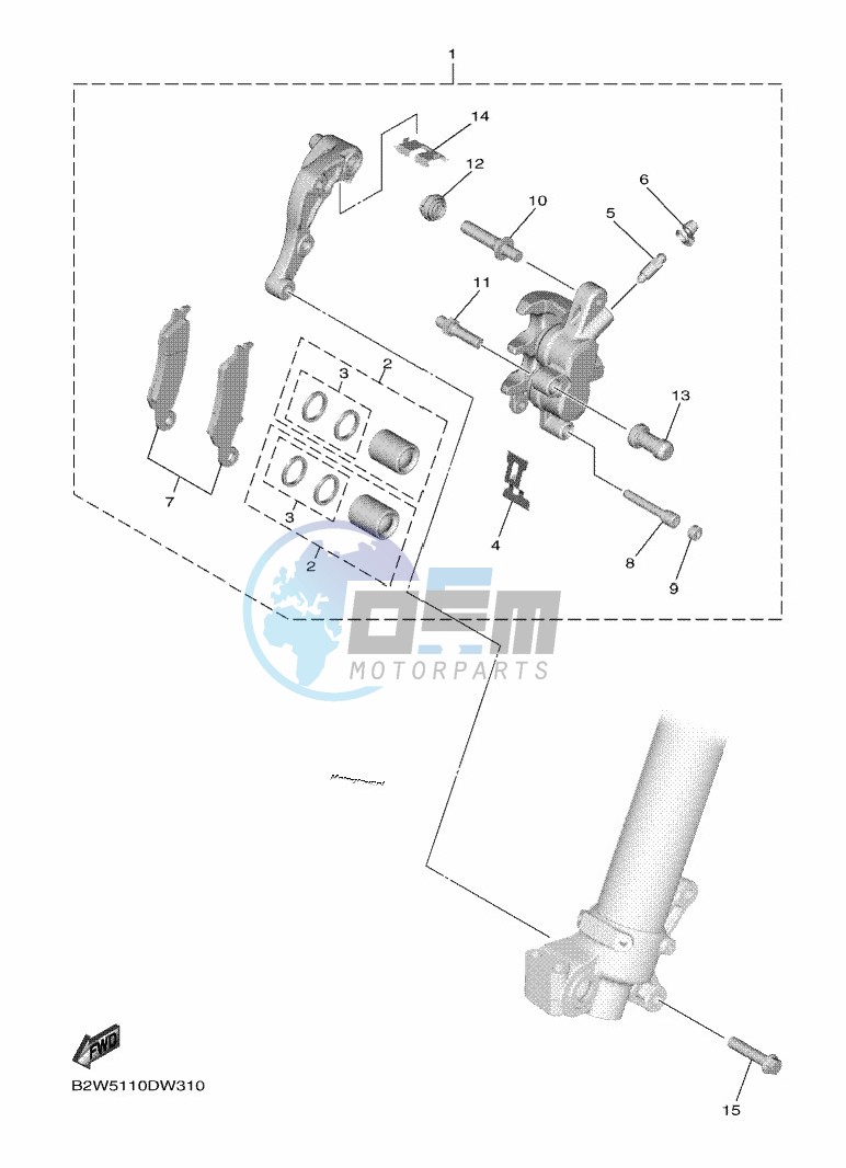 FRONT BRAKE CALIPER