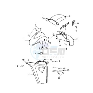 SUM 125 drawing FENDERS