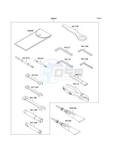 ZX 600 J [ZZR600] (J4) J4 drawing OWNERS TOOLS