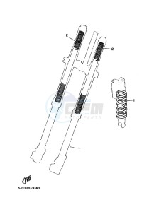 YZ125 (B4XA) drawing ALTERNATE FOR CHASSIS