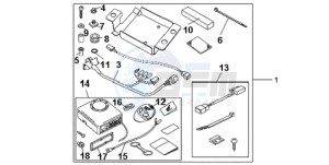 CBR1000RRA Australia - (U) drawing KIT ALARM SYSTEM