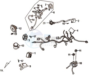 SYMPHONY 50 45KMH drawing WIRING HARNASS