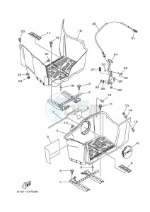 YFM700FWBD KODIAK 700 EPS (BGFM) drawing STAND & FOOTREST