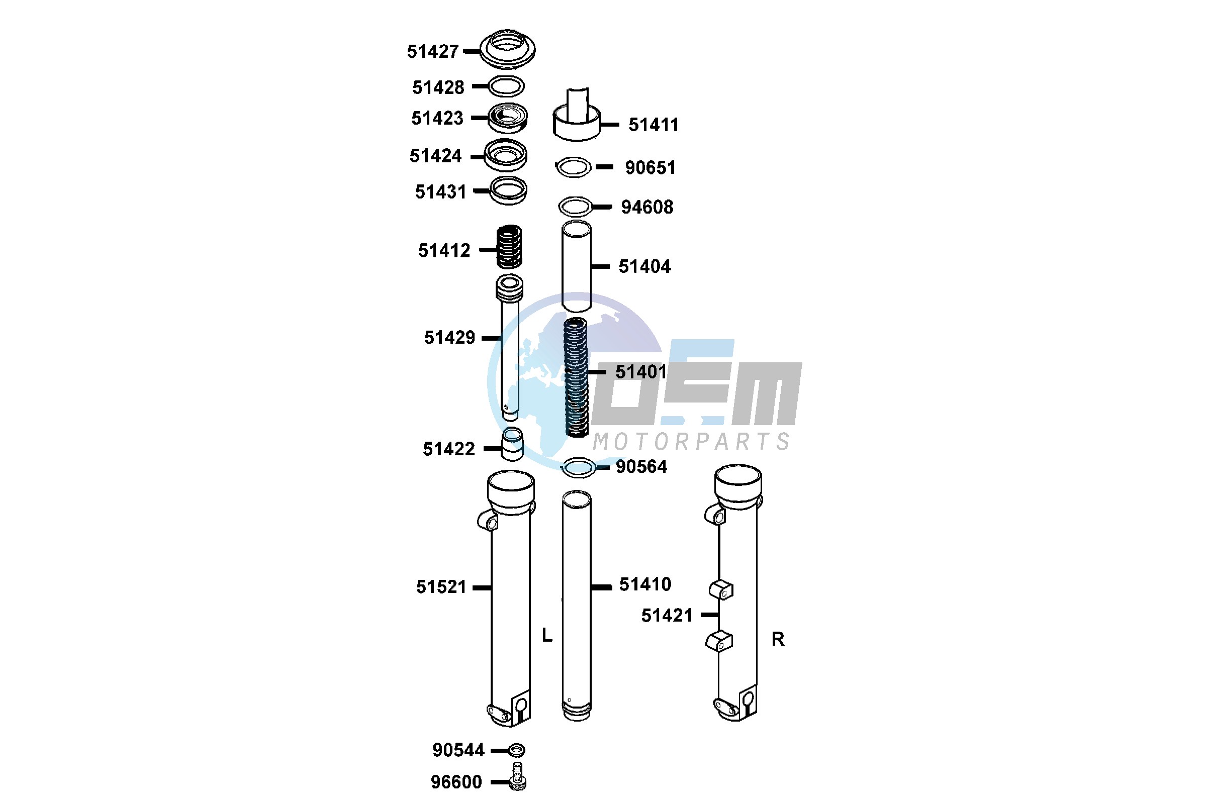 Separated Parts Of FrFork