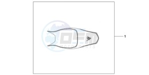 CB600FA39 UK - (E / ABS MKH ST) drawing KIT SEAT ASSY SE