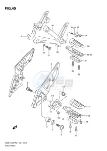 GSX1250FA (E21) drawing FOOTREST