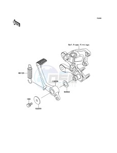 ZZR1400_ABS ZX1400FEFB FR GB XX (EU ME A(FRICA) drawing Brake Pedal