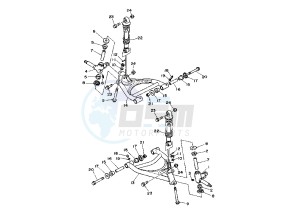 ATV 125 drawing FRONT SUSPENSION WHEEL