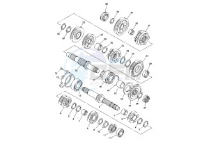 YZF R7 OW02 750 drawing TRANSMISSION