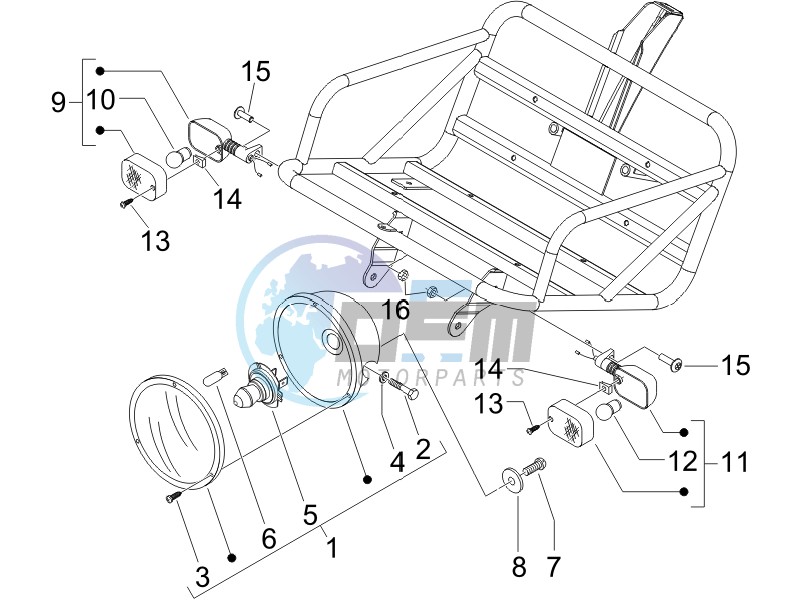 Head lamp - Turn signal lamps