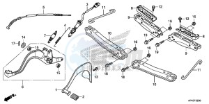 TRX420FPED TRX420 Europe Direct - (ED) drawing PEDAL/STEP