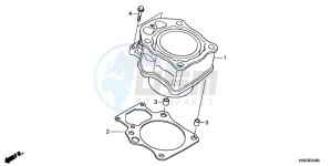 TRX500FMD TRX500FM Europe Direct - (ED) drawing CYLINDER