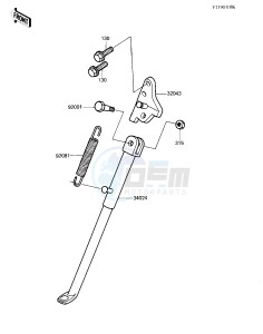 KX 250 C [KX250] (C2) [KX250] drawing STAND -- 84 KX250-C2- -