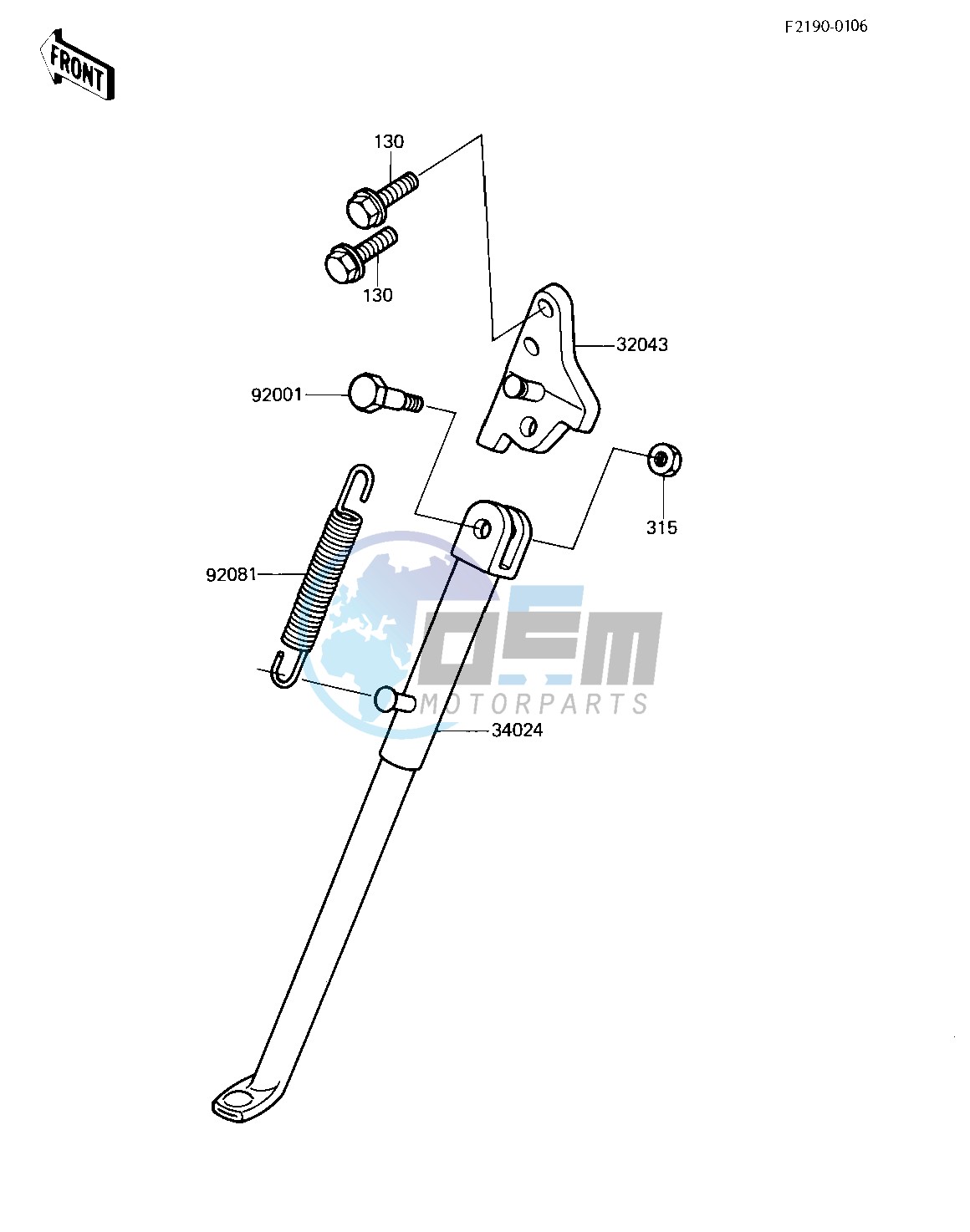 STAND -- 84 KX250-C2- -