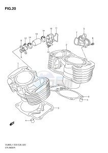 VL800 (E3-E28) VOLUSIA drawing CYLINDER