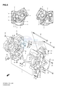 SFV650 (E21) Gladius drawing CRANKCASE