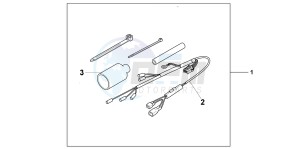 CB600FB drawing GRIP HEATER ATT