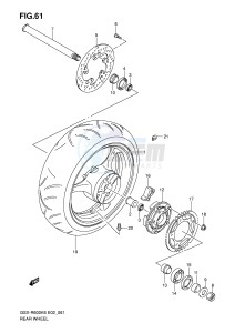 GSX-R600 (E2) drawing REAR WHEEL