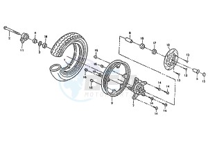 PASSING 125 drawing FRONT WHEEL