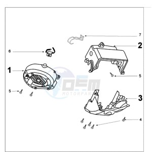 FIGHT 3 E 4T drawing ENGINE COVER