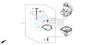 CR80RB drawing CARBURETOR OPTIONAL PARTS KIT