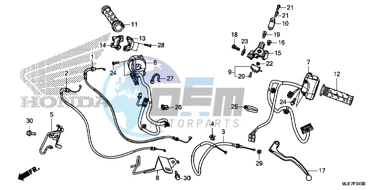 HANDLE LEVER/SWITCH/CABLE